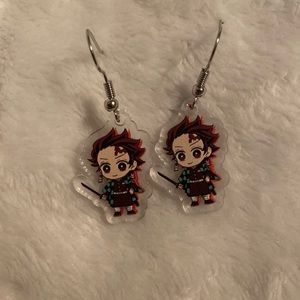 Demon slayer tanjiro earrings